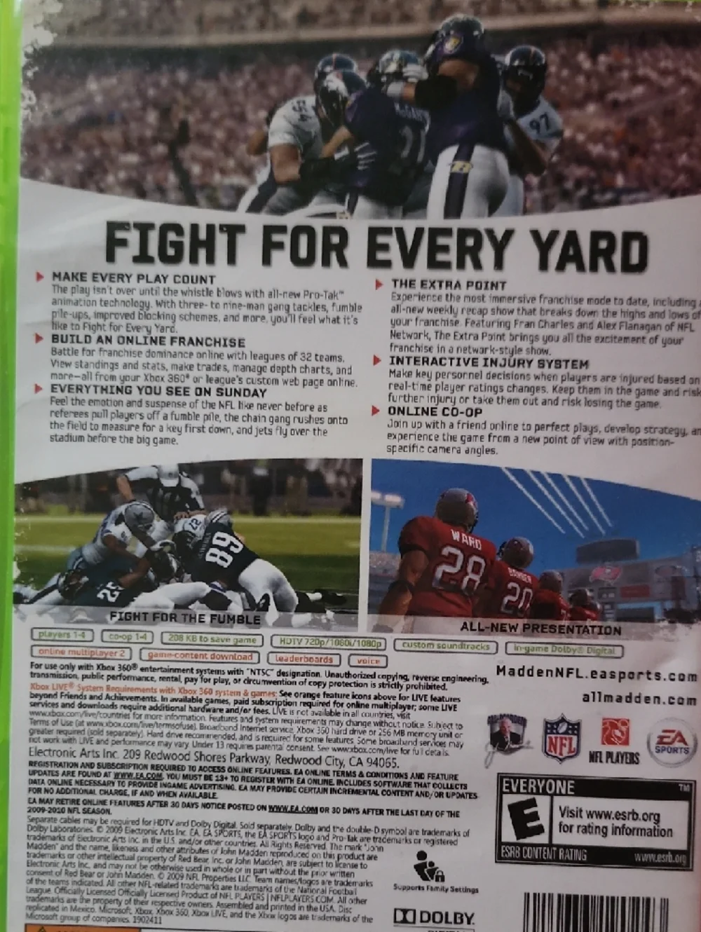 Madden NFL 10 (White/Red) - Xbox 360 - Picture 2 of 4